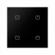 Controlador táctil de cristal <br> - 4 botones, negro cuadrado<br>RFGB-40/B photo